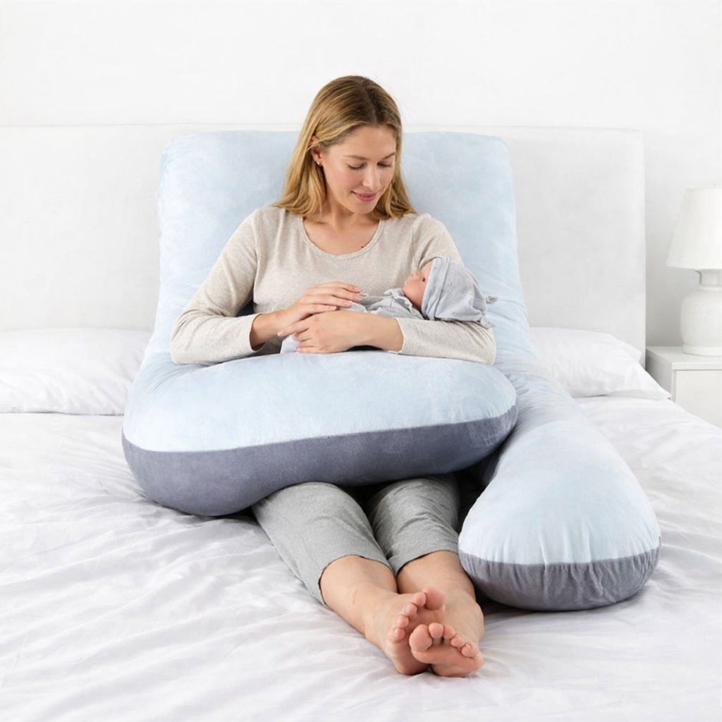 MomNest™ Full Body Pregnancy Pillow – Ultimate Comfort & Pain Relief