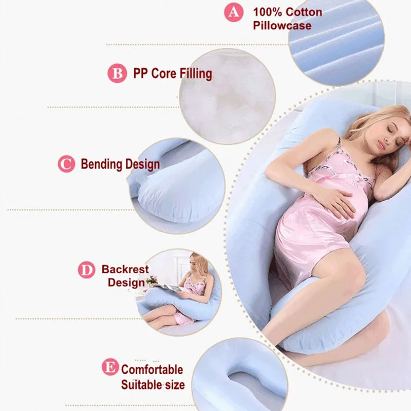 MomNest™ Full Body Pregnancy Pillow – Ultimate Comfort & Pain Relief