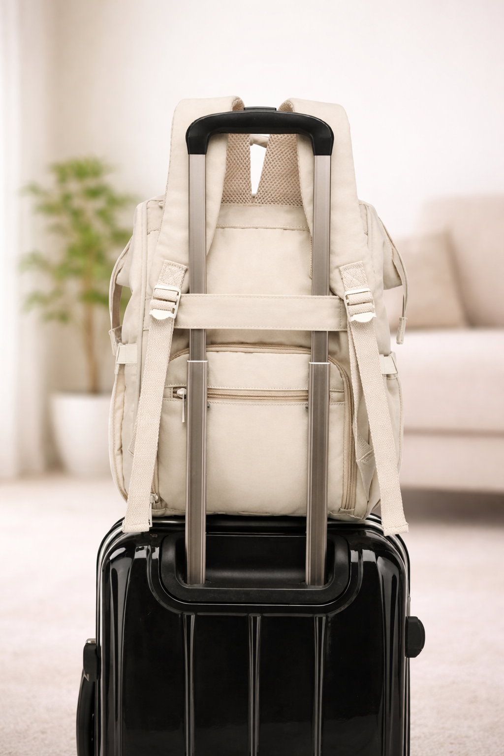 MomNest™ Luxe Baby Essentials Backpack Waterproof Diaper Bag for Modern Mothers